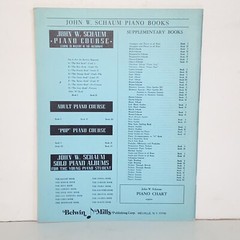 Vintage 1954 John Schaum Pop Piano Course Volume 3 Sheet Music Instruction Book
