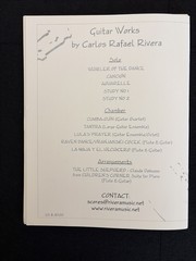 Carlos Rafael Rivera Tantra Large Guitar Ensemble Score & Parts Guitar Orchestra