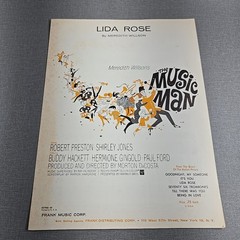Lida Rose & Till There Was You By Wilson Music Man 1957 Vintage Sheet Music