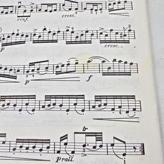 GF Handel Six Sonatas For Violin Piano Sheet Music Keyboard Score Songs 1935 Vtg