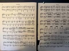Military March – 1901 sheet music – Four Hands Piano – Schubert G. Schirmer