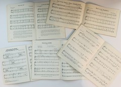 Lot Of 5 Piano Books Solo & Accompaniment Worship, Hymns,1 Duet Piano/Organ, VTG