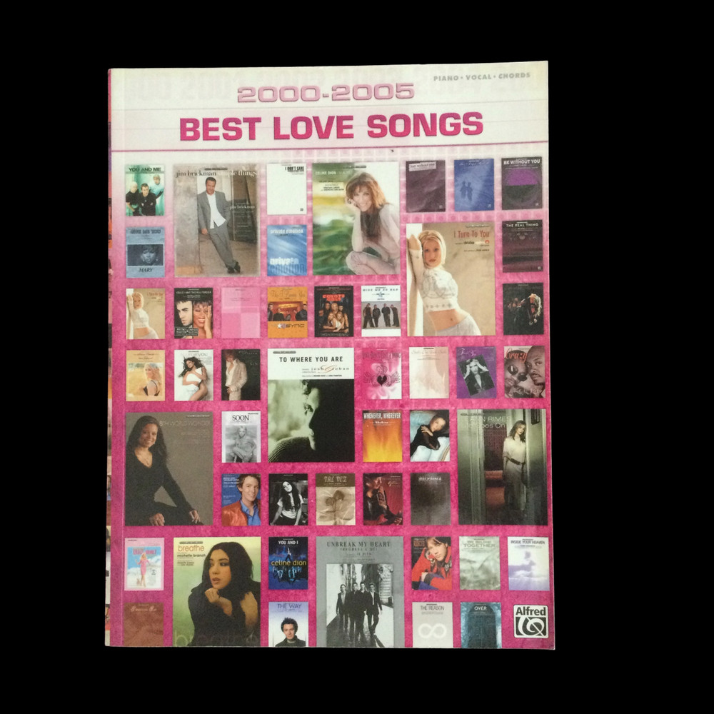 2000-2005 Best Love Songs For Guitar, Piano, Voice, Keyboard Music Book Various
