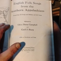 English Folk Songs from the Southern Appalachians (1917 Hardcover)
