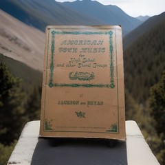 Very Rare 1947 AMERICAN FOLK MUSIC for HS Choral Groups Jackson & Bryan