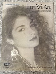1989 HERE WE ARE Sheet Music by GLORIA ESTEFAN P/V/G