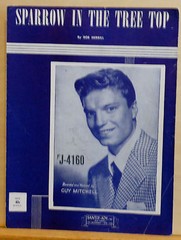 Sparrow In The Tree Top – 1951 vintage sheet music – Guy Mitchell photo cover