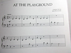 Sheet Music for Teacher & Student – At the Playground by John Revezoulis