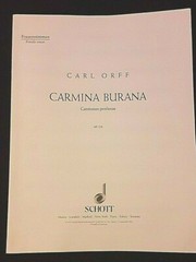 CARL ORFF: CARMINA BURANA, FEMALE VOICES AP 118 SCHOTT 1965 (7 AVAIL) M-1