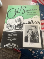 Vintage Sheet Music Oh! Susanna 1935 WARNING OFFENSIVE N Word In Lyric. Rare ?