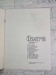 The Doors « Strange Days » Guitar Sheet Music Tab Book 1968 Nipper Music Co RARE