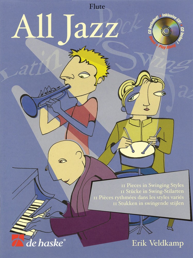 All Jazz for Flute Solo 11 Pieces Sheet Music De Haske Play-Along Book CD Pack