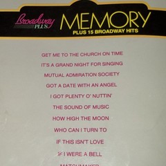 Easy Piano Songbook Broadway Memory Plus 15 Broadway Hits Dan Fox 1984 VG Cond A