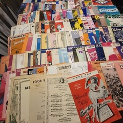 HUGE Lot 200+ Vintage Sheet Music Early 1900&rsquo;s & Up… Condition Varies SEE PICS