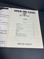 Vintage Popular Song Classics for Piano D. Savino Robbins Music 1940s Sheet Musi