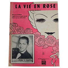 La Vie En Rose Sheet Music Piano Lyrics Chords Louiguy Mack David 1947
