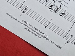 John Lennon Yoko Ono Woman Sheet Music Piano Vocal Guitar 1981 Lenono USA SELLER
