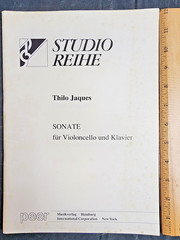 Thilo Jaques Sonata for Cello and Piano – Full Score and Parts