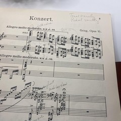 Vintage Edition Peters Grieg Piano Concerto Op 16 A Minor Piano Score Germany
