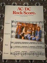 AC/DC Rock Score Wise Publication Music Book 1980s
