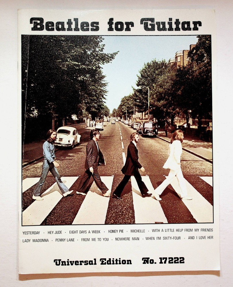 Beatles For Guitar Abby Road Universal 17222 Song Book Austria Lennon McCartney
