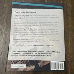 Finger Style Blues Guitar By Joseph Alexander 104 Pgs. 2015. (BS)