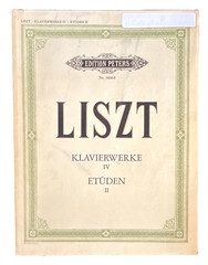 Liszt Piano Etudes Book 2 Klavierwerke IV Etüden II Edition Peters 3600d
