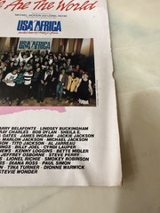 1985 We Are The World USA For Africa Original Sheet Music Michael Jackson Richie