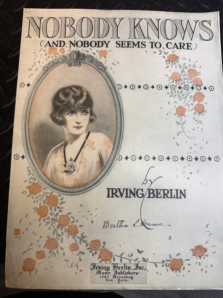 P 9×12 4-pack Sheet Music By IRVING BERLIN