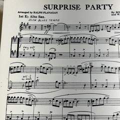 Surprise Party by Hilliard and Bishop Sheet Music Piano Trumpet Sax