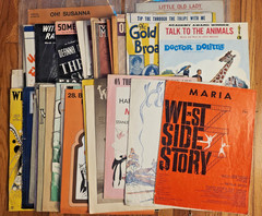 Lot of 35 Pieces of Vintage Sheet Music – Mix of Genres & Years