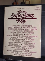 1980&rsquo;s Songbook Great Super Stars 1984 Piano Guitar Pop Rock Country 256 PGS VG