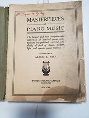 Antique 1918 Latin / English « Masterpieces of Piano Music » book
