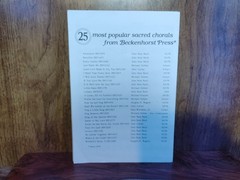 Sing Unto the Lord SATB Choral Sheet Music Charles Yannerella 25 Copies Beckenh