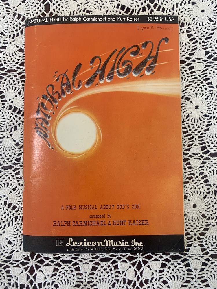 NATURAL HIGH Folk Musical Sheet Music Lexicon Youth Choir Vocalist