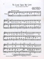 To Look Upon My Love Sheet Music Kean Musical Flop Alfred Drake Robert Wright