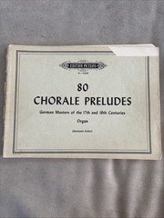 Chorale Preludes for Organ Edition Peters No. 4448 Vintage Hermann Keller