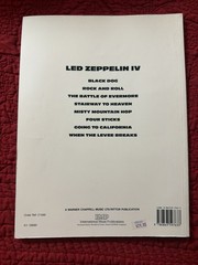 Led Zeppelin Songbook Off The Record (4th Album) Tabulature Bass Guitar Drum New