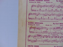Blue Roses Piano Solo by Homer Tourjee 1939 Sheet Music Theodore Presser Co