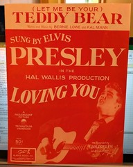 TEDDY BEAR Elvis Sheet Music Copyright 1957