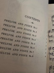 Bach Eight Short Preludes and Fugues Sheet Music Pipe Organ Theodore Presser