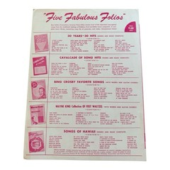 Too Late Now Fred Astaire Jane Powell Royal Wedding MGM Film Sheet Music 1951