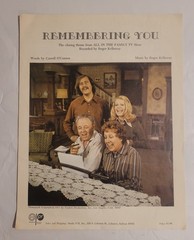 All In The Family TV Closing Theme Sheet Music Remembering You 1971 Rare Vintage