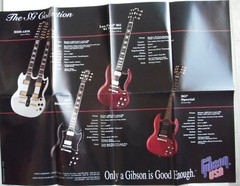 Gibson USA pin up poster Angus Young of AC / DC