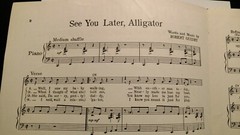 See You Later Alligator Sheet Music Bill Haley Piano Voice 1950s Rock N Roll F1F