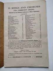 55 Community Songs I Hear America Singing C C Birchard & Co Boston Mass