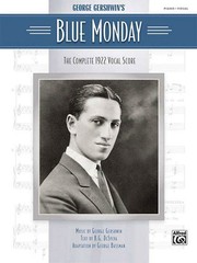 Blue Monday Complete 1922 Vocal Score Piano Sheet Music George Gershwin Book