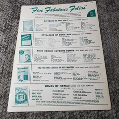 EBB TIDE Sheet Music Frank Chacksfield Robbins Music 1953 P/V/G Ukulele