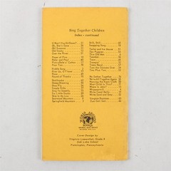 VTG Sing Together Children Songbook 1960 World Around Songs Paperback