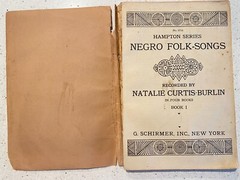 African Americans Minstrel Shows Negro Folk Songs Race 1918 Hampton Series Bk 1